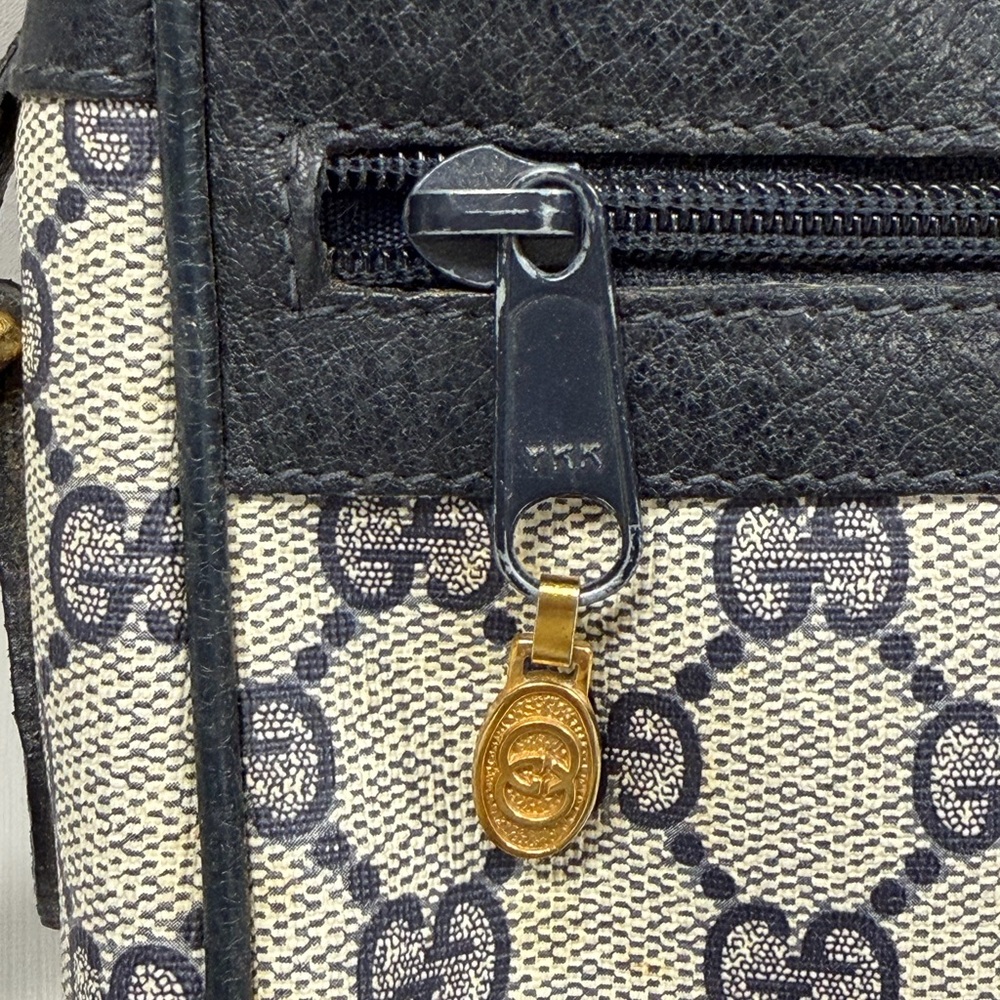 Gucci Blue Crossbody Bag with Red Stripe - Picture 9 of 15